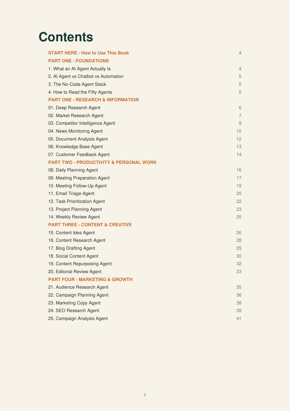Book contents preview